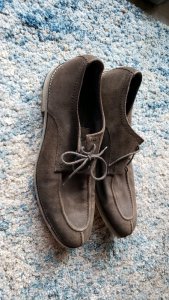 Chaussures habillées en cuir brun chocolat